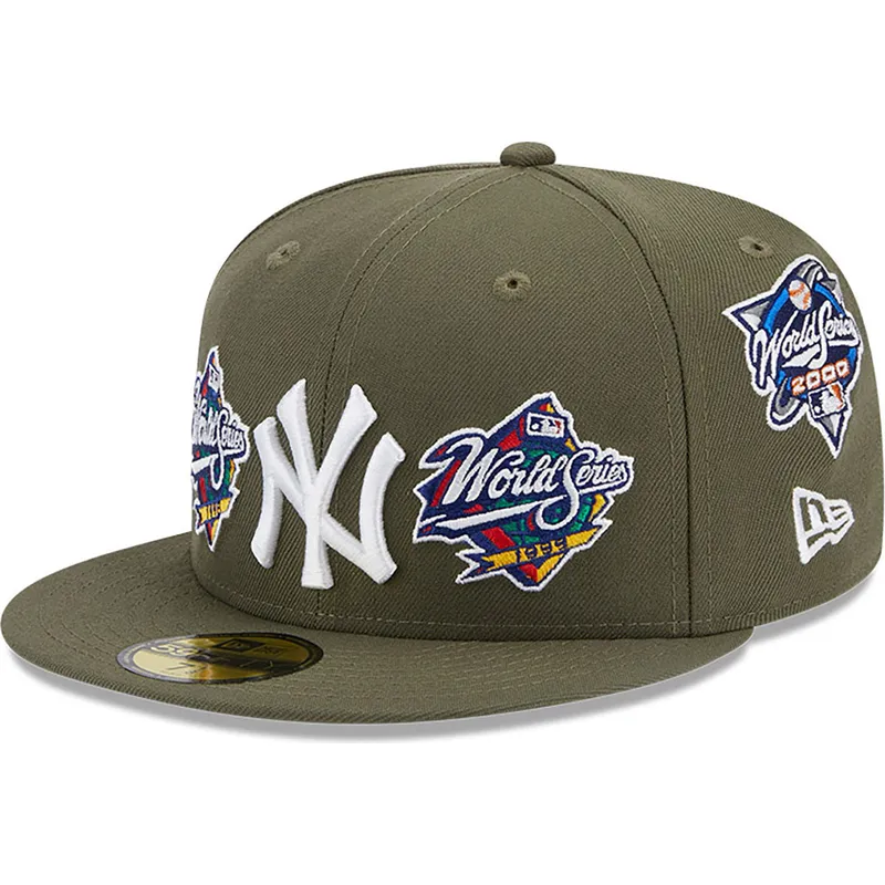 World Series Gorra New Era Yankees Azul Gorra Plana Verde Ajustada