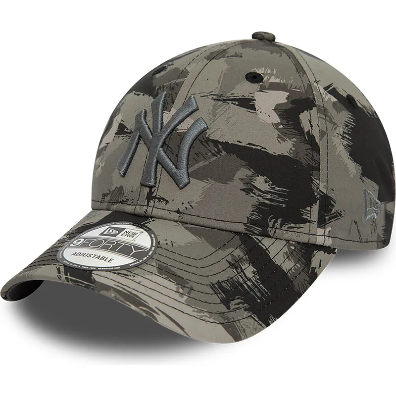 cepur-izliekta-maskesanas-regulejams-9forty-all-over-print-painted-no-new-york-yankees-mlb-no-new-era