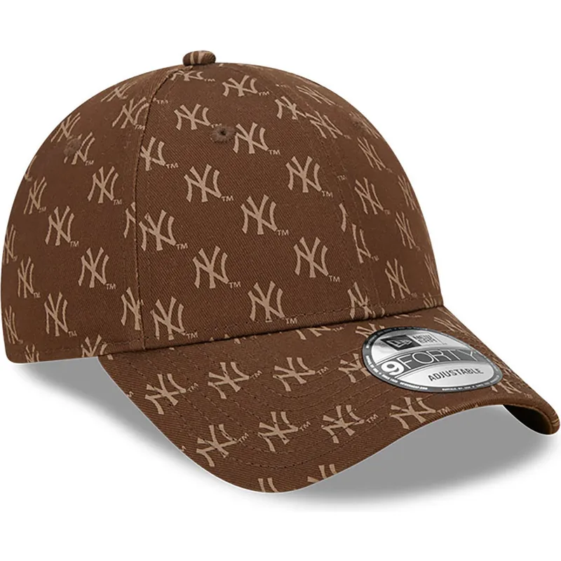 cepur-izliekta-bruns-regulejams-9forty-monogram-no-new-york-yankees-mlb-no-new-era