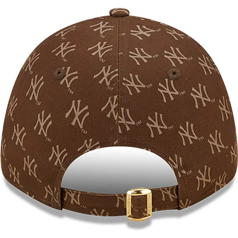 cepur-izliekta-bruns-regulejams-9forty-monogram-no-new-york-yankees-mlb-no-new-era