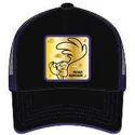 schwarze-trucker-kappe-correcaminos-roa4-looney-tunes-von-capslab