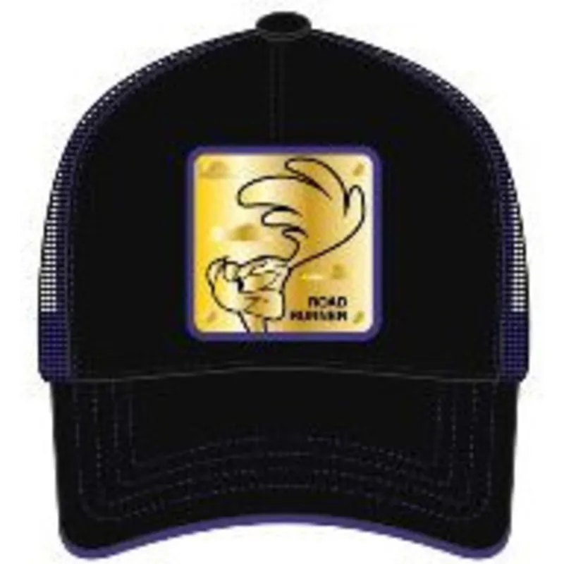 cepur-izliekta-truckeris-melns-snapback-roa4-cela-skrejejs-looney-tunes-no-capslab
