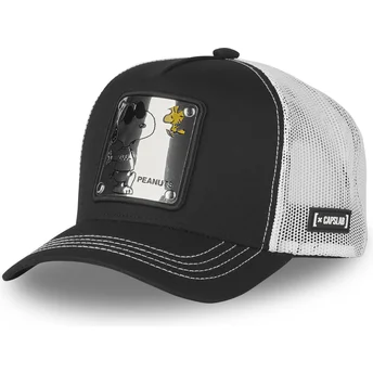Cepur izliekta melns snapback Joe Cool NAW5 Snoopy Zemesrieksti no Capslab