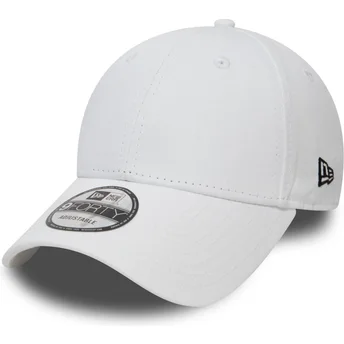 Gorra curva blanca ajustable 9FORTY Basic Flag de New Era