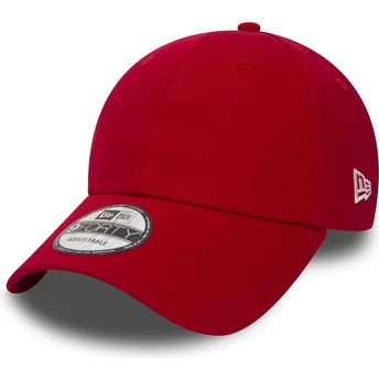 Gorra curva roja ajustable 9FORTY Basic Flag de New Era