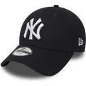 gorra-curva-azul-marino-ajustable-para-nino-9forty-essential-de-new-york-yankees-mlb-de-new-era