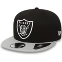 gorra-plana-gris-snapback-9fifty-cotton-block-de-las-vegas-raiders-nfl-de-new-era
