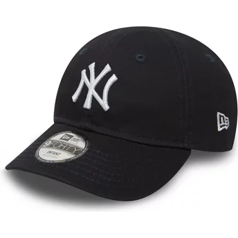 New Era Kinder Curved Brim 9FORTY Essential New York Yankees MLB Adjustable Cap blau