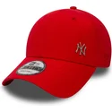 verstellbare-rote-9forty-kappe-mit-gebogenem-schirm-und-makellosem-new-york-yankees-mlb-logo-von-new-era