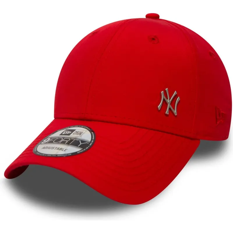 cepur-izliekta-sarkans-regulejama-lente-9forty-flawless-no-new-york-yankees-mlb-no-new-era