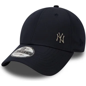 Marinblå böjd keps justerbar 9FORTY Flawless Logo New York Yankees MLB från New Era