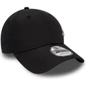 schwarze-verstellbare-9forty-kappe-mit-gebogenem-schirm-makellosem-new-york-yankees-mlb-logo-von-new-era