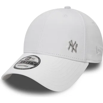Cepur izliekta balts regulējama lente 9FORTY Flawless no New York Yankees MLB no New Era