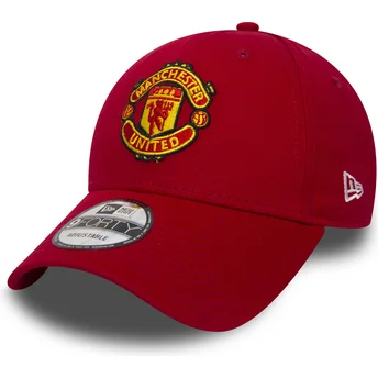 Cap izliekta red adjustable strap 9FORTY Essential no Manchester United Football Club Premier League no New Era