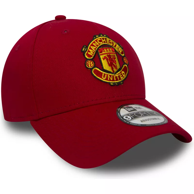 new-era-curved-brim-9forty-essential-manchester-united-football-club-adjustable-cap-rot
