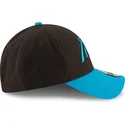 schwarze-und-blaue-verstellbare-curved-cap-9forty-the-league-der-carolina-panthers-nfl-von-new-era