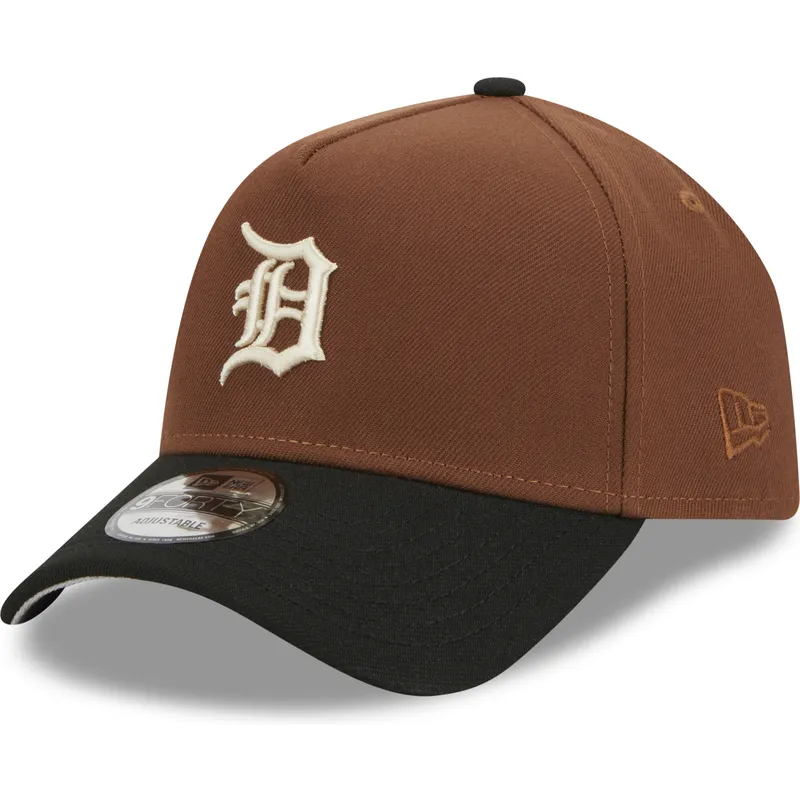 cepur-izliekta-bruns-snapback-9forty-a-frame-harvest-no-detroit-tigers-mlb-no-new-era