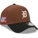 cepur-izliekta-bruns-snapback-9forty-a-frame-harvest-no-detroit-tigers-mlb-no-new-era