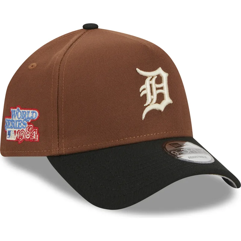 cepur-izliekta-bruns-snapback-9forty-a-frame-harvest-no-detroit-tigers-mlb-no-new-era