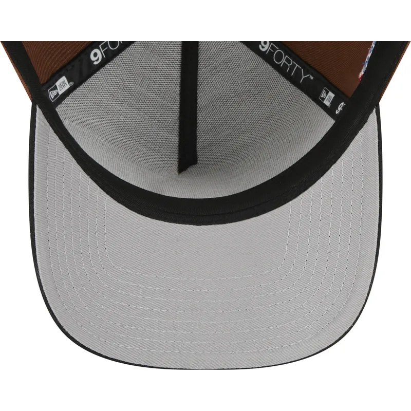 cepur-izliekta-bruns-snapback-9forty-a-frame-harvest-no-detroit-tigers-mlb-no-new-era