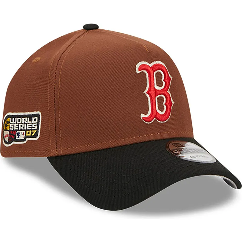 cepur-izliekta-bruns-snapback-9forty-a-frame-harvest-no-boston-red-sox-mlb-no-new-era
