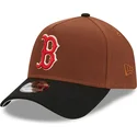 cap-izliekta-brown-snapback-9forty-a-frame-harvest-no-boston-red-sox-mlb-no-new-era