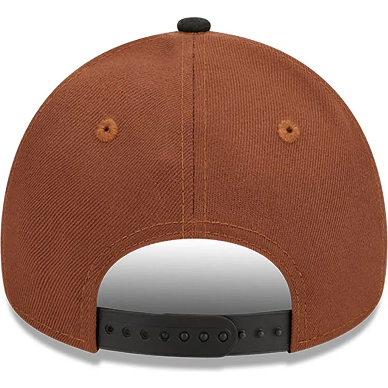 cepur-izliekta-bruns-snapback-9forty-a-frame-harvest-no-boston-red-sox-mlb-no-new-era