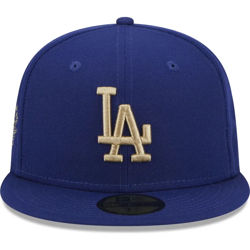 cepur-plakana-zils-pieguloss-59fifty-laurel-sidepatch-no-los-angeles-dodgers-mlb-no-new-era