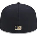 new-era-59fifty-new-york-yankees-mlb-laurel-sidepatch-navyblaue-passgenaue-kappe