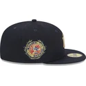 new-era-59fifty-new-york-yankees-mlb-laurel-sidepatch-navyblaue-passgenaue-kappe