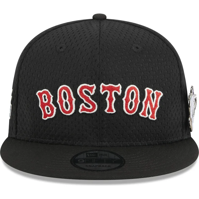 cepur-plakana-melns-snapback-9fifty-post-up-pin-no-boston-red-sox-mlb-no-new-era