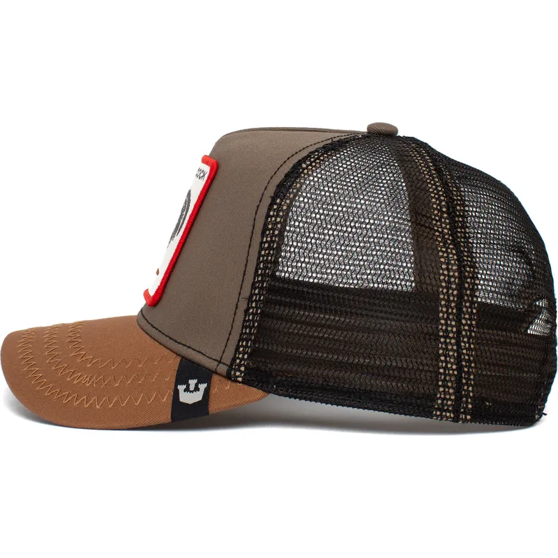 cepur-izliekta-truckeris-bruns-snapback-cock-the-farm-no-goorin-bros