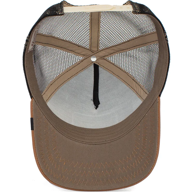 cepur-izliekta-truckeris-bruns-snapback-cock-the-farm-no-goorin-bros