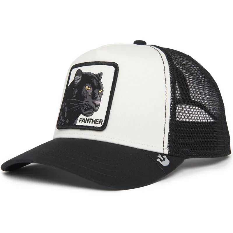 cepur-izliekta-truckeris-melns-snapback-the-panther-the-farm-no-goorin-bros