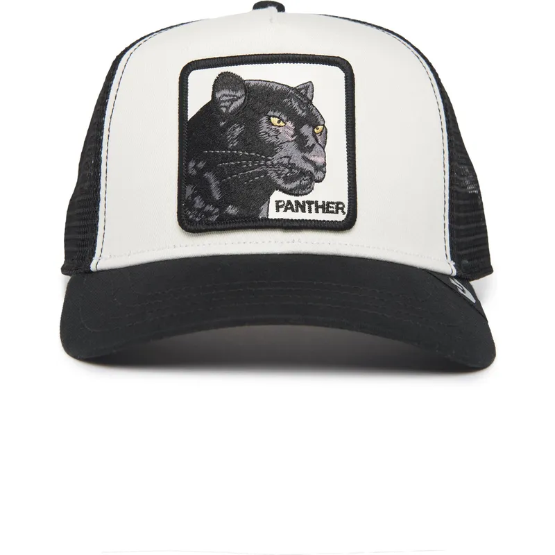 cepur-izliekta-truckeris-melns-snapback-the-panther-the-farm-no-goorin-bros