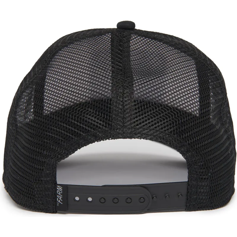 cepur-izliekta-truckeris-melns-snapback-the-panther-the-farm-no-goorin-bros