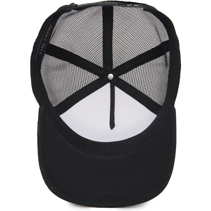 cepur-izliekta-truckeris-melns-snapback-the-panther-the-farm-no-goorin-bros