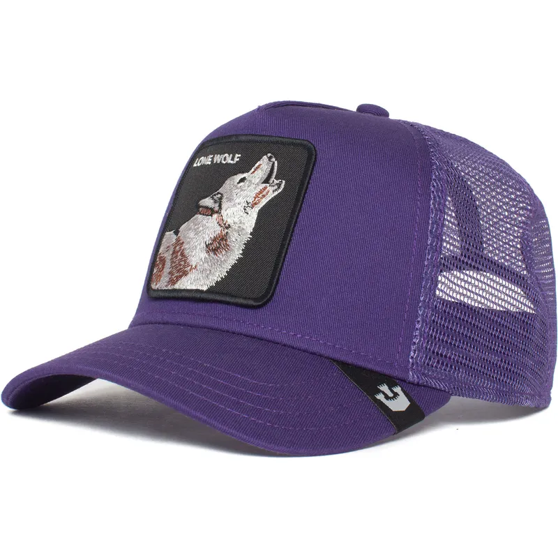 cepur-izliekta-truckeris-violets-snapback-the-lone-wolf-the-farm-no-goorin-bros