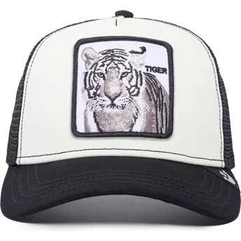 cepur-izliekta-truckeris-melns-snapback-the-white-tiger-the-farm-no-goorin-bros