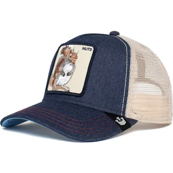 cepur-izliekta-truckeris-tumsi-zils-snapback-the-nuts-squirrel-the-farm-no-goorin-bros