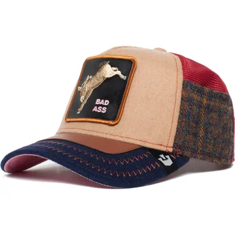cepur-izliekta-truckeris-bruns-snapback-detention-seeker-ass-play-the-farm-no-goorin-bros