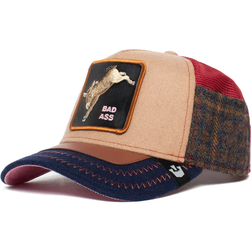 cepur-izliekta-truckeris-bruns-snapback-detention-seeker-ass-play-the-farm-no-goorin-bros