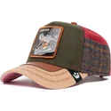 trucker-cap-grun-und-braun-krokodil-trunchbull-ass-play-the-farm-von-goorin-bros
