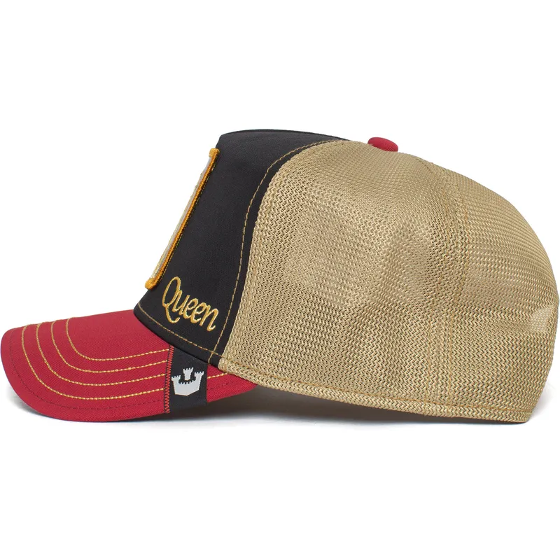 cepur-izliekta-truckeris-melns-snapback-queen-carte-blanche-casino-the-farm-no-goorin-bros