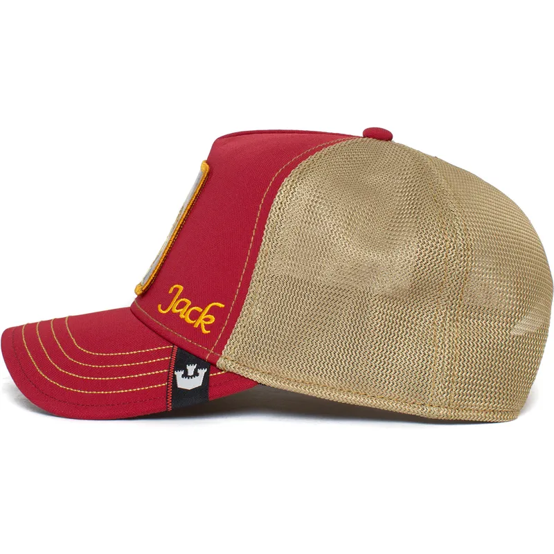 cepur-izliekta-truckeris-sarkans-snapback-jack-jacked-casino-the-farm-no-goorin-bros
