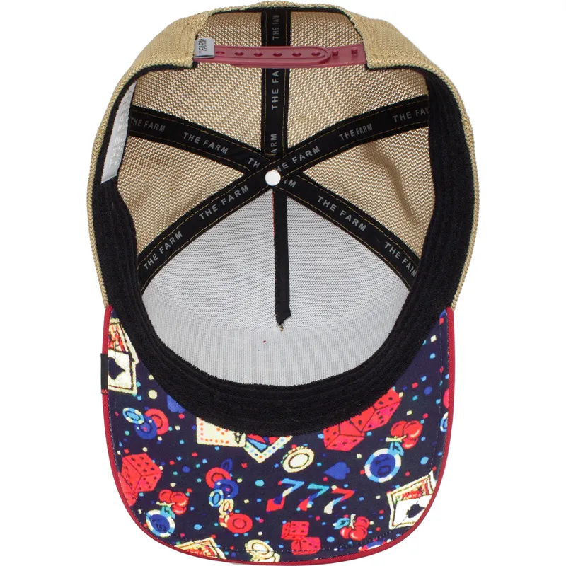 cepur-izliekta-truckeris-sarkans-snapback-jack-jacked-casino-the-farm-no-goorin-bros