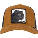 cepur-izliekta-truckeris-bruns-snapback-panther-panthuroy-corduroy-the-farm-no-goorin-bros