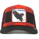 cepur-izliekta-truckeris-sarkans-snapback-freedom-ski-free-the-farm-no-goorin-bros