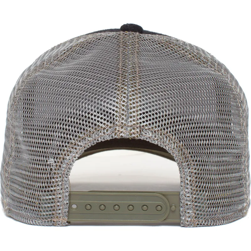 cepur-izliekta-truckeris-melns-snapback-king-circwool-of-life-the-farm-no-goorin-bros