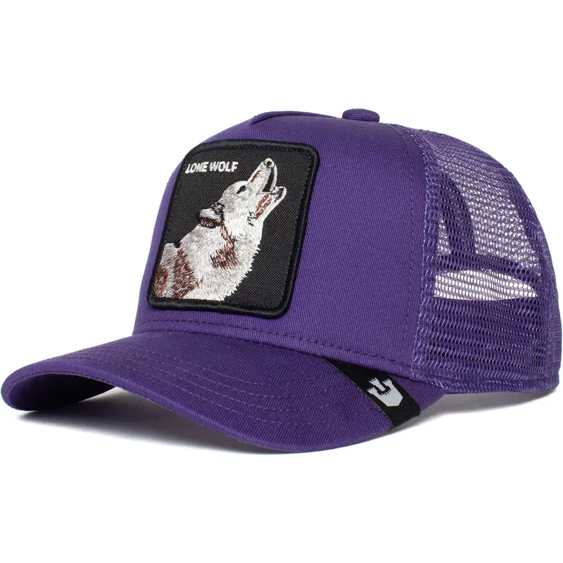 cepur-izliekta-truckeris-violets-snapback-berniem-lone-wolf-lil-the-farm-no-goorin-bros